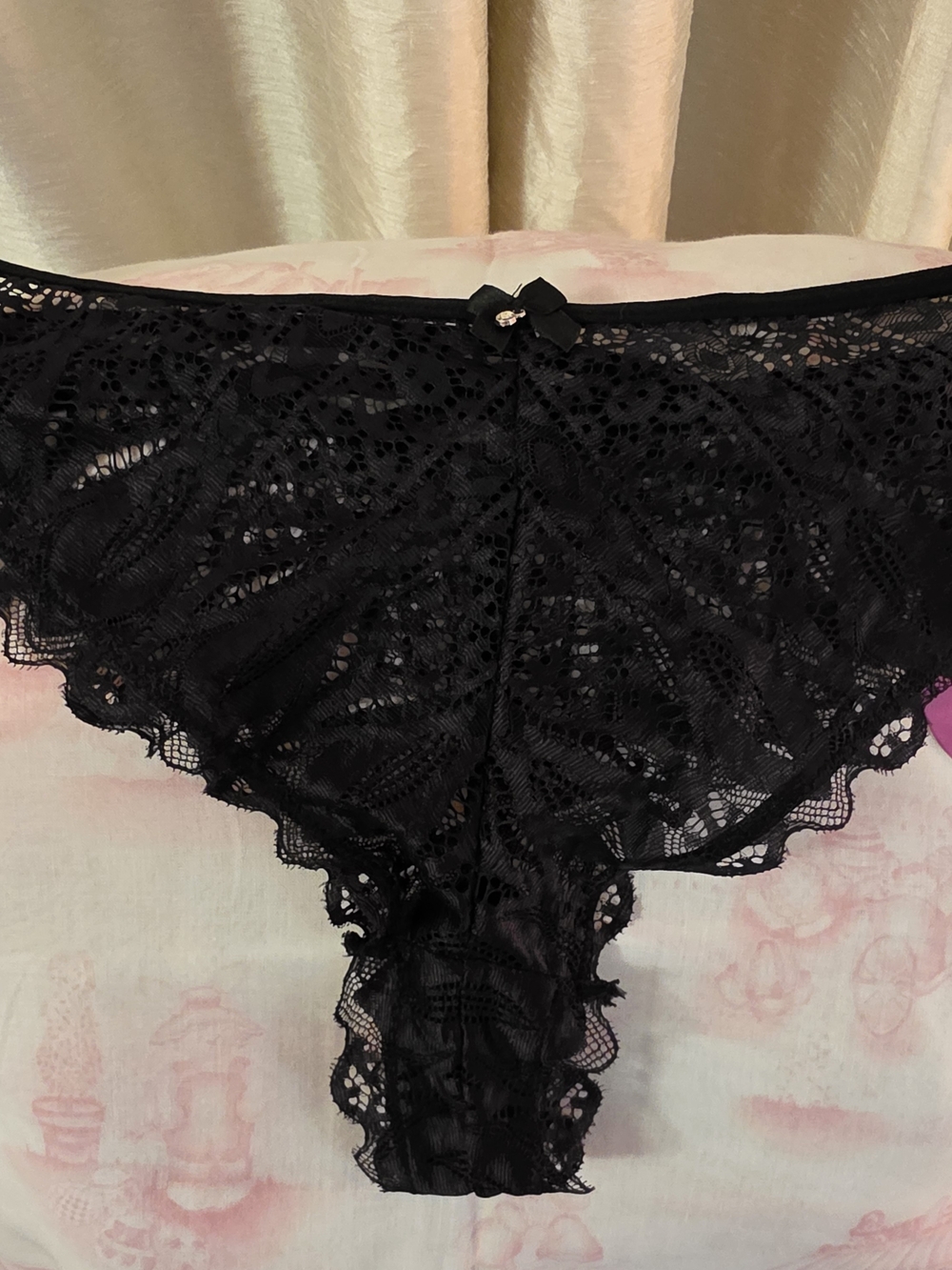 Black Lace Bikini Panty - Women Intimates